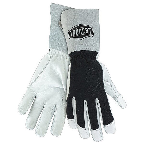 TIG Welding Gloves, Goatskin Palm, 2XL, PR, Ironcat, Mfr#: 9073/2XL