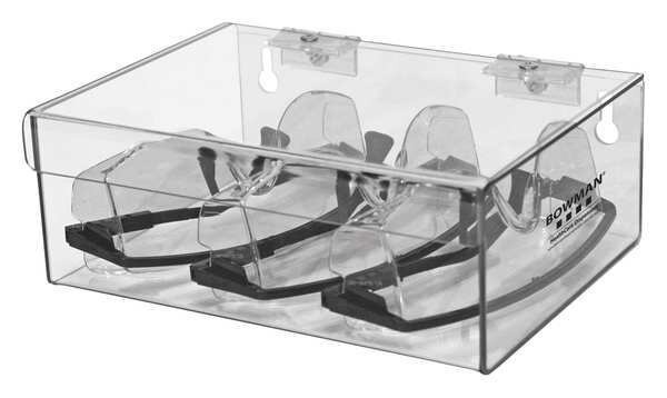 Eyewear Dispenser, Clear, PETG Plastic, Bowman Dispensers, Mfr#: CP-072