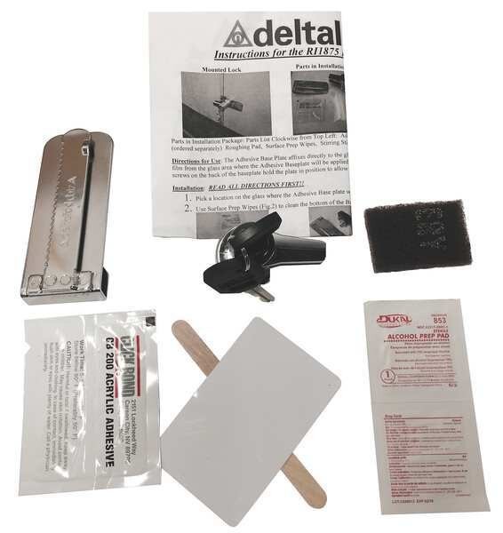 Disc Tumbler Ratchet Lock, PolishedChrome, Delta Lock, Mfr#: G RR1250ADEXPCSM1