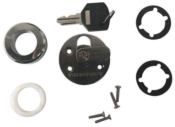 Disc Tumbler Sliding Door Lock, L Shaped, Delta Lock, Mfr#: G GR1250L625PCSM2