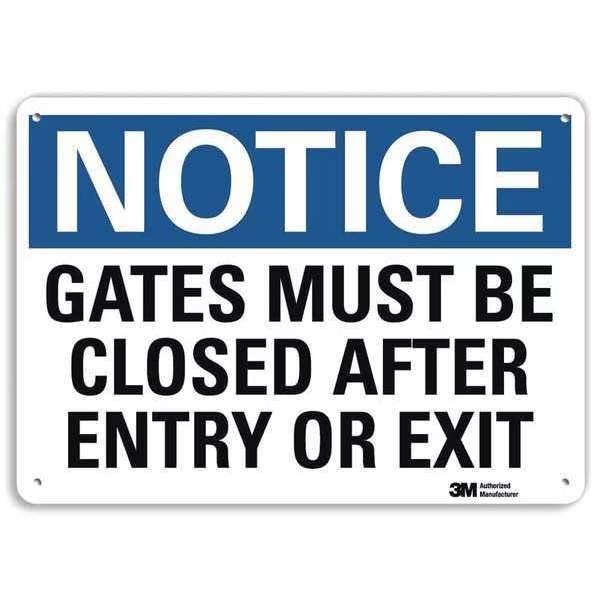 Notice Sign, RecycldReflecAlum, 10inWx7inH, 7 in H, 10 in W, Aluminum, Vertical , U5-1241-RA_10X7, Lyle, Mfr#: U5-1241-RA_10X7