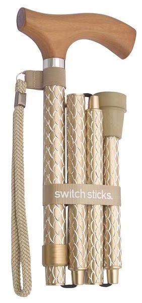 Walking Stick, Single, 12 in. H, Pearl Gold, Switch Sticks, Mfr#: 502-2000-5202
