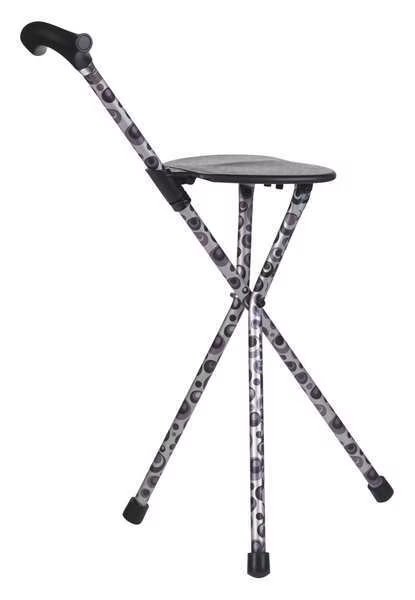Walking Stick Seat, Single, 2in, Storm, Wood, Switch Sticks, Mfr#: 502-2002-5108