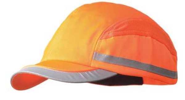 Bump Cap, Short Brim Baseball, Inner ABS Polymer, Outer Nylon, Hook-and-Loop Suspension, Orange, Surflex, Mfr#: SCARAP1ORG
