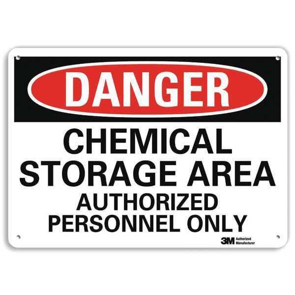 Danger Sign, 10 in H, 14 in W, Vertical Rectangle, English, U3-1166-RA_14X10, Lyle, Mfr#: U3-1166-RA_14X10