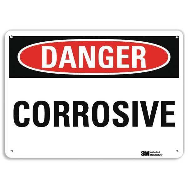 Danger Sign, 10 in H, 14 in W, Vertical Rectangle, English, U3-1268-RA_14X10, Lyle, Mfr#: U3-1268-RA_14X10