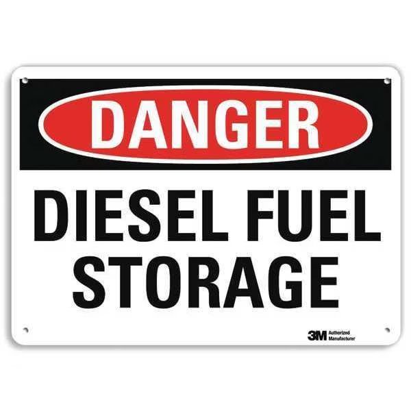 Danger Sign, 4 Hole Mount, 10in W x 7in H, U3-1299-RA_10X7, Lyle, Mfr#: U3-1299-RA_10X7