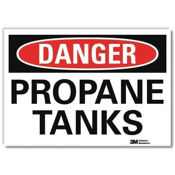 Danger Sign, 10 in H, 14 in W, Horizontal Rectangle, English, U3-1940-RD_14X10, Lyle, Mfr#: U3-1940-RD_14X10