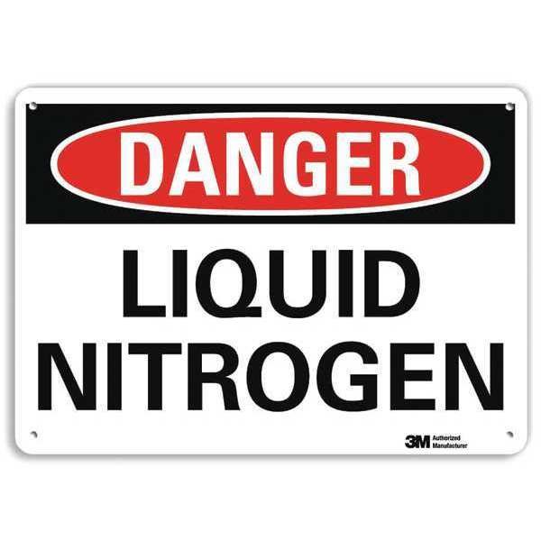 Danger Sign, 10 in H, 14 in W, Horizontal Rectangle, English, U3-1754-NA_14x10, Lyle, Mfr#: U3-1754-NA_14x10