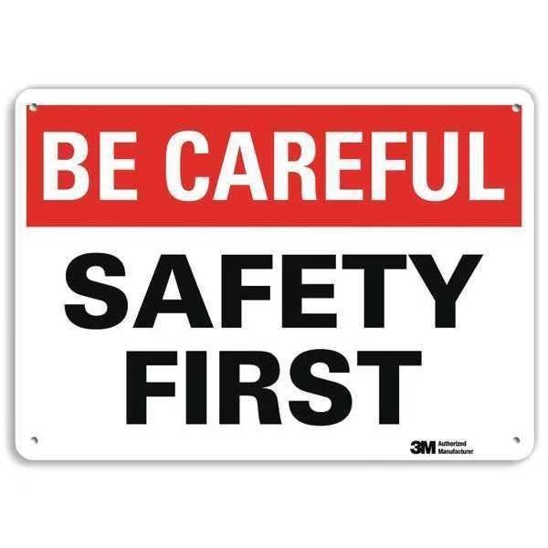 Safety Sign, 7 in H, 10 in W, Plastic, Vertical Rectangle, English, U7-1028-NP_10X7, Lyle, Mfr#: U7-1028-NP_10X7