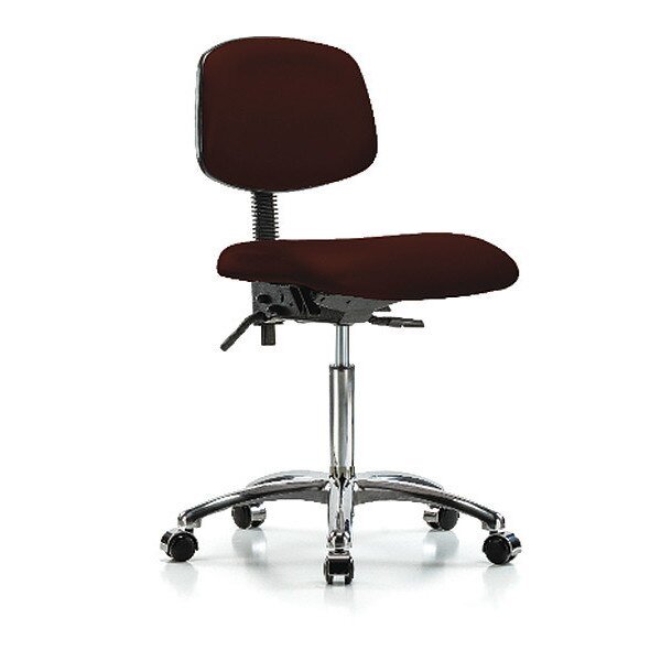 Chair, Vin, Med Bench, Chr Tilt Cast, Burg, Blue Ridge Ergonomics, Mfr#: BR-VMBCH-CR-T1-A0-NF-CC-8569