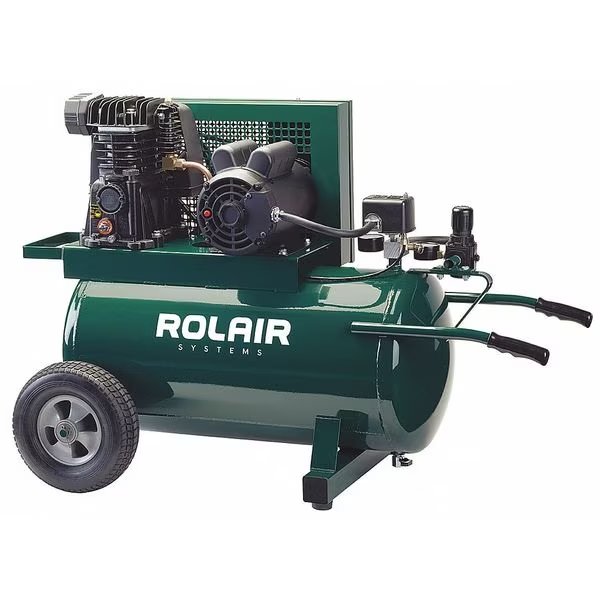 Air Compressor, 1.5 HP, 115VAC, 135 psi, Rolair, Mfr#: 5520MK103-0072