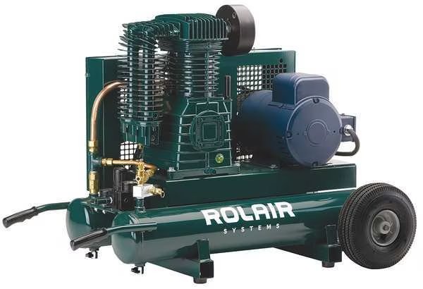 Air Compressor, 5 HP, 230VAC, 150 psi, Rolair, Mfr#: 5230K30-0095