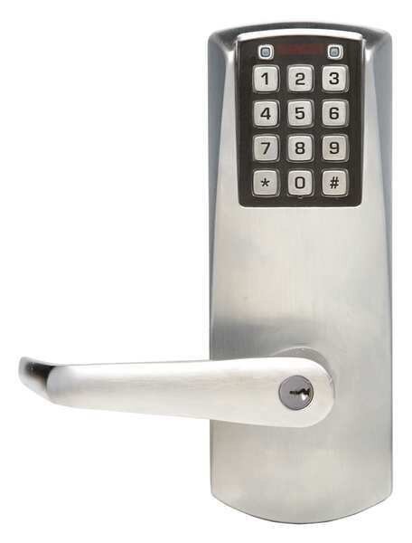 Deadbolt Lock, For Schlage C, Satin Chrome, E-Plex, Mfr#: E2067XSLL62641
