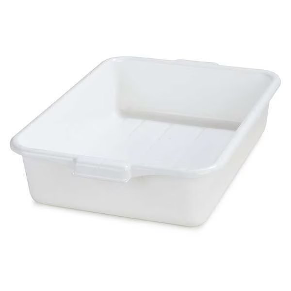 Tote Box, White, Polyethylene, Carlisle Foodservice, Mfr#: N4401002