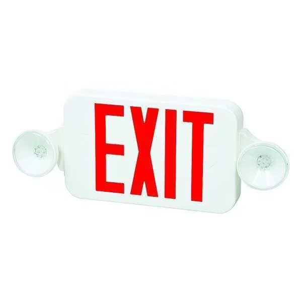 Exit Sign Combo, 8-3/16 in.Hx18 in.W, NiCd, Fulham, Mfr#: FHEC30WR