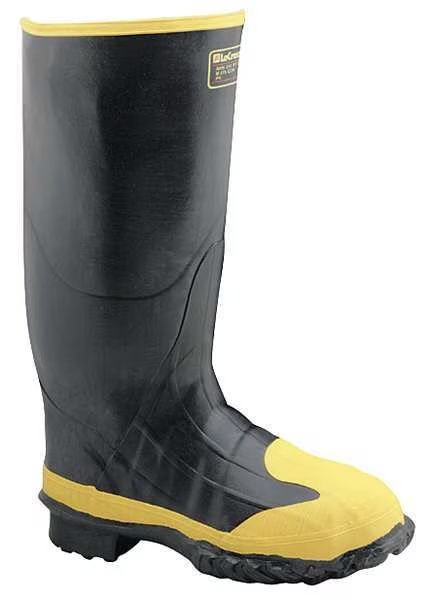 Size 14 Men's Steel Rubber Boot, Black, Lacrosse, Mfr#: 228260