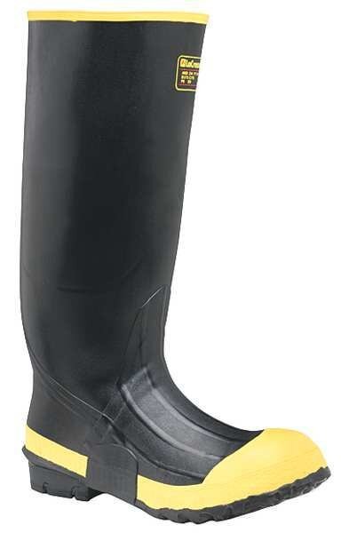 Size 15 Men's Steel Rubber Boot, Black, Lacrosse, Mfr#: 101110