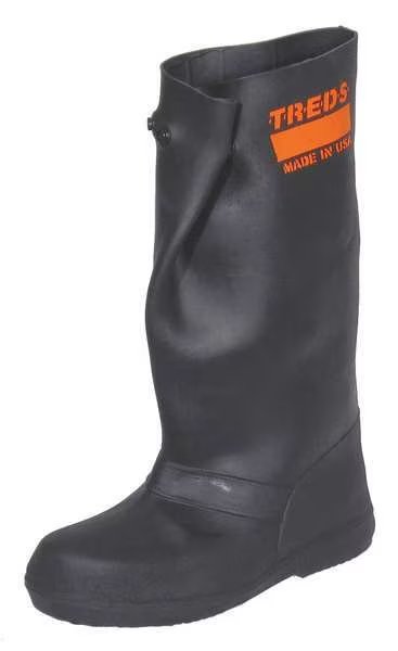Overboots, L/XL, Pull On, 17in H, Blk, PR, Treds Overboots, Mfr#: 17855