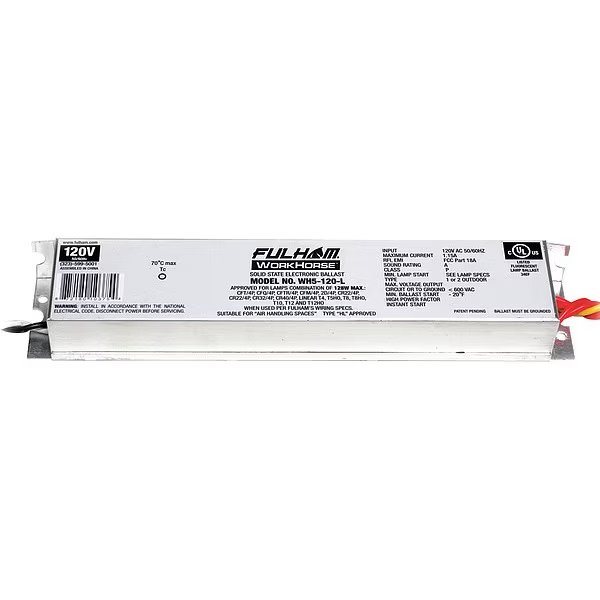 13 to 128 Watts, 1, 2, 3, or 4 Lamps, Electronic Ballast, Fulham, Mfr#: WH5-120-L