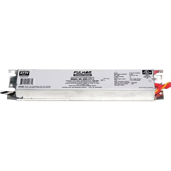 13 to 128 Watts, 1, 2, 3, or 4 Lamps, Electronic Ballast, Fulham, Mfr#: WH5-277-L