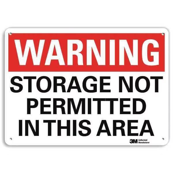 Warning Sign, 10 in H, 14 in W, Horizontal Rectangle, English, U6-1230-NA_14x10, Lyle, Mfr#: U6-1230-NA_14x10