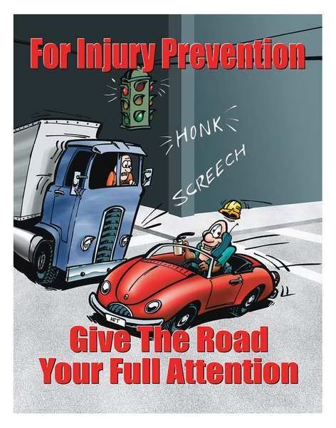 Safety Poster, For Injury Prevention, ENG, Safetyposter.Com, Mfr#: P0802