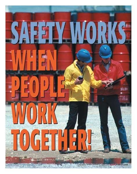 Safety Poster, Safety Works When, ENG, Safetyposter.Com, Mfr#: P4259
