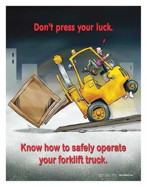Safety Poster, Dont Press Your Luck, ENG, Safetyposter.Com, Mfr#: P3351