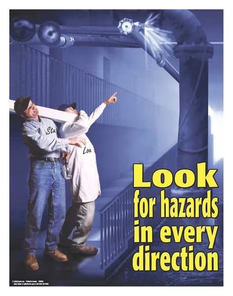 Safety Pstr, Look For Hazards In Every, EN, Safetyposter.Com, Mfr#: SW0144