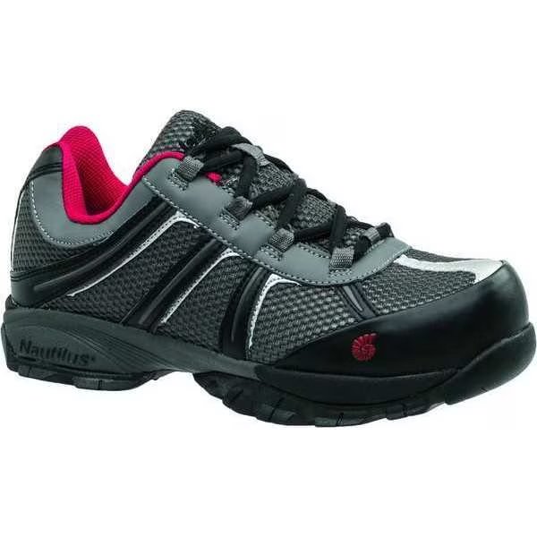 Athletic Style Work Shoes, Men, 9W, Gray, PR, Nautilus Safety Footwear, Mfr#: N1343 9W