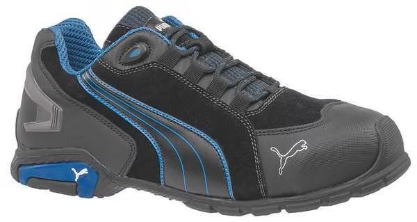 Athletic Wrk Shoes, 8EE, Blk/Blue, PR, Puma Safety Shoes, Mfr#: 642755