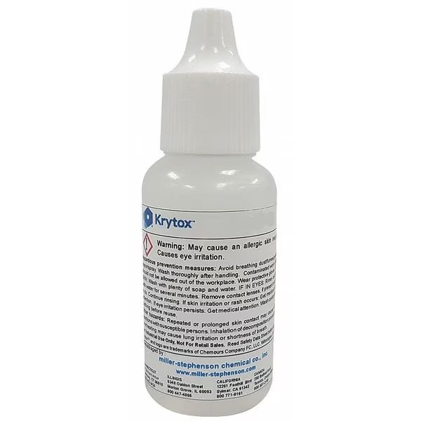 Lubricant Oil, GPL-105, Dropper Bottle, 1 Oz., Krytox, Mfr#: GPL-105