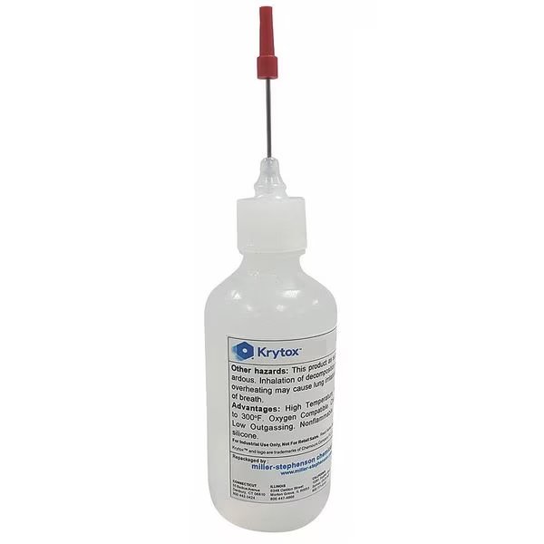 Lubricant Oil, Needle Nose Bottle, 0.5 Oz., Krytox, Mfr#: GPL-107