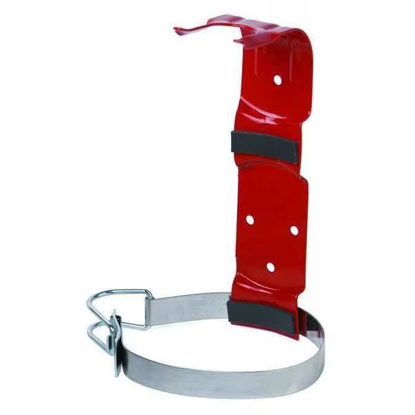 Fire Extinguisher Bracket, Strap Bracket, Steel, For Tank Weight 5 lb, Buckeye Fire Equipment, Mfr#: 700270