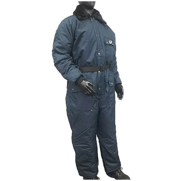 Men's Insulated Coverall, L, Navy, Nylon, Polar Plus, Mfr#: 22013-RLRGB