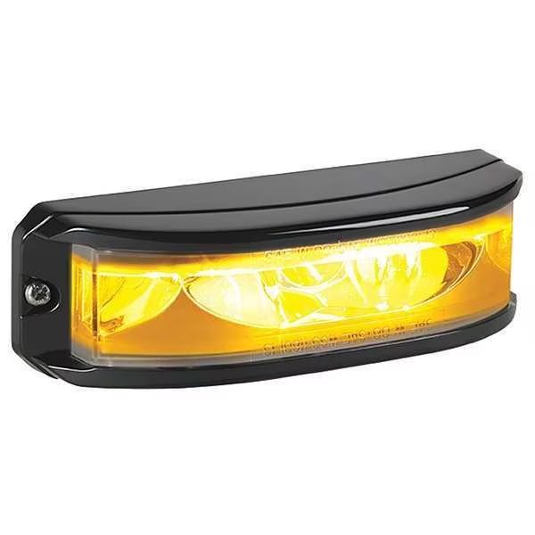 Wide Angle Light, LED, 12/24VDC, Amber, Federal Signal, Mfr#: MPSW9-A