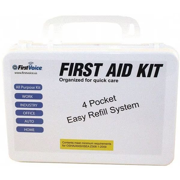 Bulk First Aid kit, Plastic, 25 Person, First Voice, Mfr#: ANSI-25P