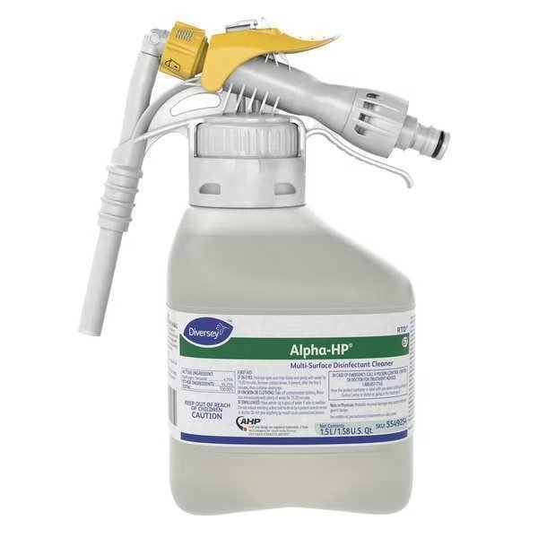 Foodservice Sanitizer Concentrate, 1.5L Hose End Connection Bottle, 2 PK, Diversey, Mfr#: 5549254