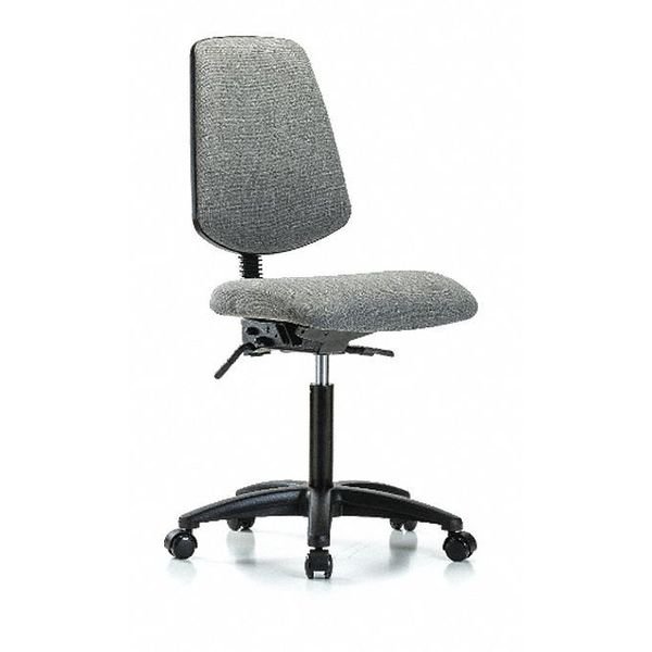 Fab Med Bench Chair, Bk, Cast, Gry, Arm Style: No Arms, Blue Ridge Ergonomics, Mfr#: BR-FMBCH-MB-RG-T0-A0-NF-RC-F44