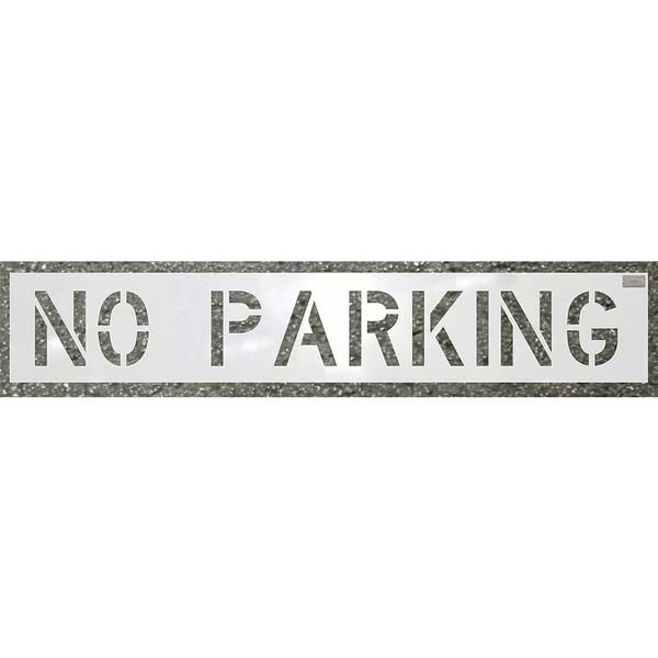 Stencil, No Parking, 10 x 36 In., C.H. Hanson, Mfr#: 70000