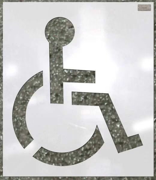 Stencil, Handicap, 34 x 34 In., C.H. Hanson, Mfr#: 70342