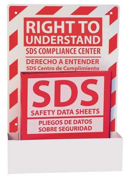 GHS SDS Center, Single Station, Bilingual, Zing, Mfr#: 6042