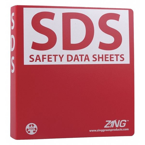 GHS SDS Binder, 1-1/2 in., Zing, Mfr#: 6030