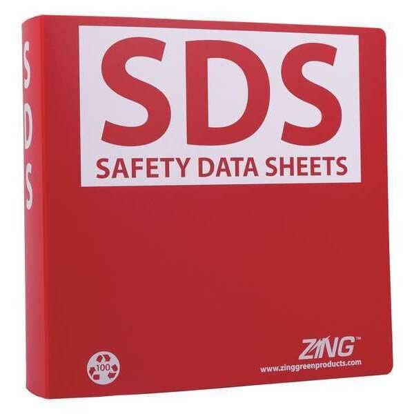 GHS SDS Binder, 2-1/2 in., Zing, Mfr#: 6031