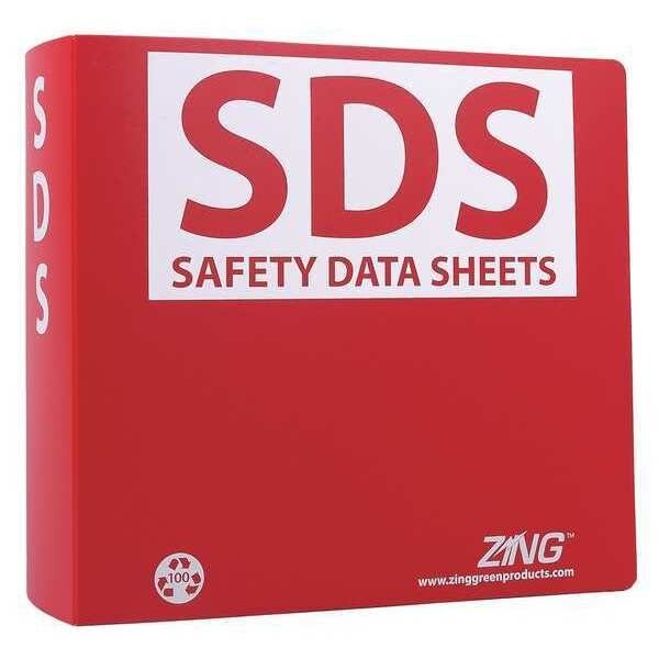 GHS SDS Binder, 3 in., Zing, Mfr#: 6032