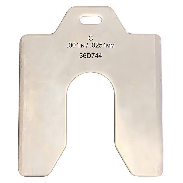 Slotted Shim 4 x 4" x 0.001", Pk20, EnjoyTool Select, Mfr#: 36D744