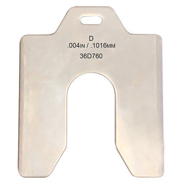 Slotted Shim 5 x 5" x 0.004", Pk20, EnjoyTool Select, Mfr#: 36D760