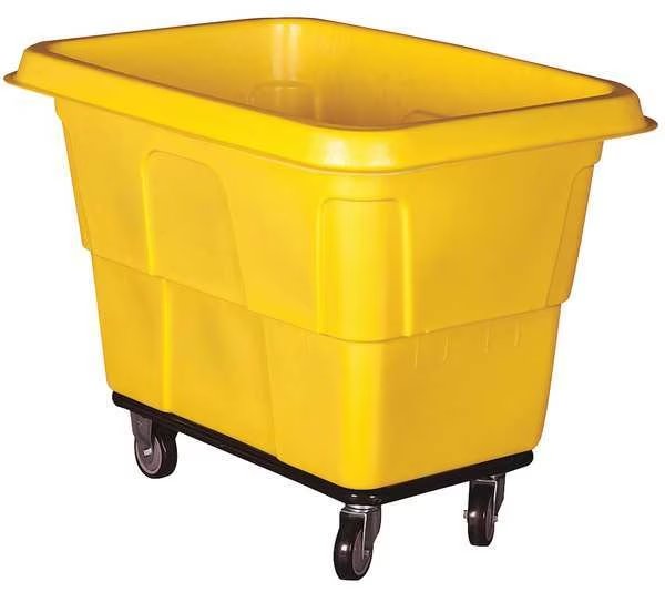 Cube Truck, 9/16 cu. yd., 600lb Cap, Yellow, EnjoyTool Select, Mfr#: 36FL25