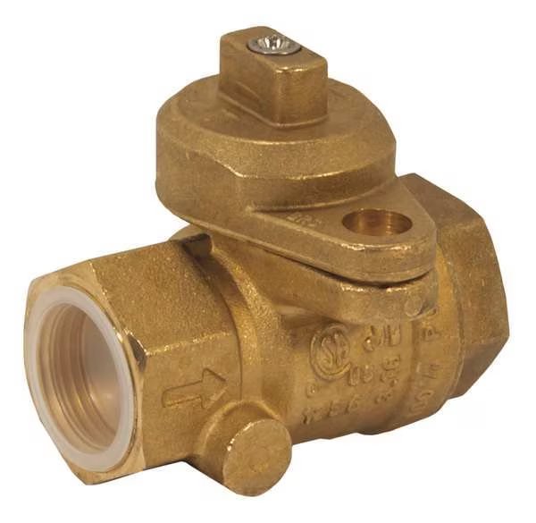 3/4" FNPT Brass Gas Ball Valve Inline, Jomar Valve, Mfr#: 240-004B